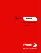 Fagor CNC 8070 Manual de usuario