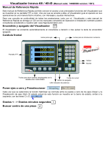 Fagor DRO 40i for lathes Manual de usuario