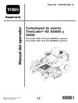 Toro TimeCutter HD XS4850 Riding Mower Manual de usuario