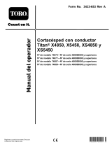 Toro Titan X4850 Riding Mower Manual de usuario