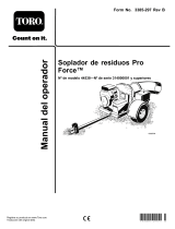 Toro Pro Force Debris Blower Manual de usuario