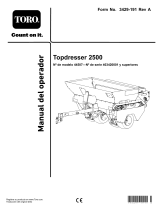 Toro Topdresser 2500 Manual de usuario