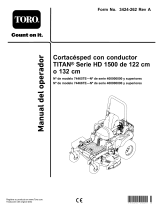Toro 132cm TITAN HD 1500 Series Riding Mower Manual de usuario