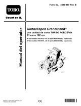 Toro GrandStand Mower, With 102cm TURBO FORCE Cutting Unit Manual de usuario