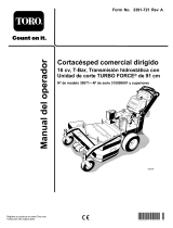 Toro Commercial Walk-Behind Mower, 16HP, T-Bar, Hydro Drive Manual de usuario
