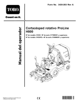 Toro ProLine H800 Rotary Mower Manual de usuario