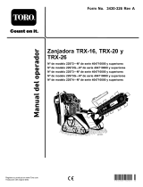 Toro TRX-26 Trencher Manual de usuario