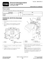 Toro Rear Discharge Kit, DH 140 Lawn Tractor Guía de instalación