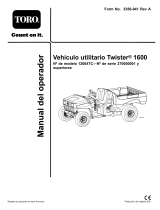 Toro Twister 1600 Utility Vehicle Manual de usuario