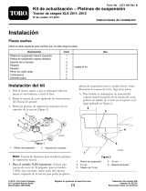 Toro Hanger Bracket Upgrade Kit, 2011-2012 XLS Lawn Tractor Manual de usuario