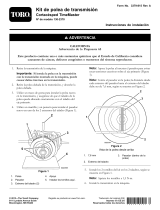 Toro Transmission Pulley Kit, TimeMaster Lawn Mower Guía de instalación