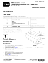 Toro Deluxe Seat Kit, 2000 Series Z Master Riding Mower Guía de instalación