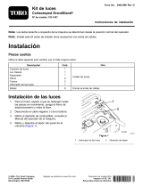 Toro Light Kit, GrandStand Mower Guía de instalación