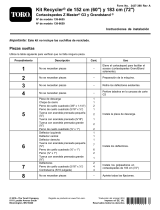 Toro 72in Recycler Kit, Z Master G3 Mower Guía de instalación