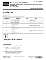 Toro 6in Hose Kit, E-Z Vac Twin Bagger, 2016 and After Grandstand Mower Guía de instalación