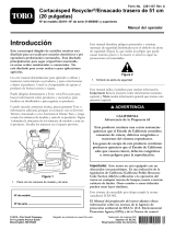 Toro 20in Recycler/Rear Bagging Lawn Mower Manual de usuario