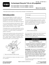 Toro 22in Recycler Lawn Mower Manual de usuario