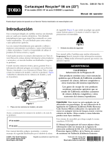Toro 22in Recycler Lawn Mower Manual de usuario