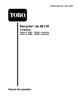 Toro 48cm Recycler/Rear Bagging Lawnmower Manual de usuario