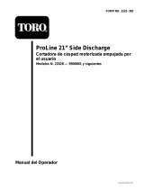Toro ProLine 21” Recycler II Serie Manual de usuario