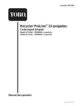 Toro 21" Heavy-Duty Recycler/Rear Bagger Lawnmower Manual de usuario