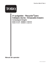 Toro 21in Heavy-Duty Recycler/Rear Bagger Lawnmower Manual de usuario