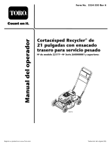 Toro 21in Heavy-Duty Recycler/Rear Bagger Lawnmower Manual de usuario