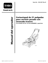 Toro 21in Heavy-Duty Rear Bagger Lawnmower Manual de usuario