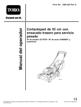Toro 53cm Heavy-Duty Rear Bagger Lawn Mower Manual de usuario