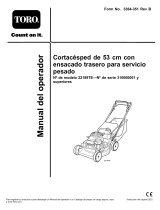 Toro 53cm Heavy-Duty Rear Bagger Lawn Mower Manual de usuario