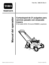 Toro 21in Heavy-Duty Rear Bagger Lawn Mower Manual de usuario