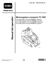 Toro TX 1000 Compact Tool Carrier Manual de usuario