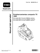 Toro TX 1000 Wide Track Compact Tool Carrier Manual de usuario