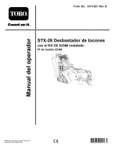 Toro CE Kit, STX-26 Stump Grinder Manual de usuario