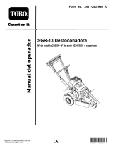 Toro SGR-13 Stump Grinder Manual de usuario