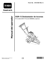 Toro SGR-13 Stump Grinder Manual de usuario