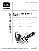 Toro TRX-26 Trencher Manual de usuario