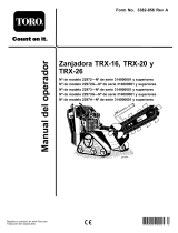 Toro TRX-16 Walk-Behind Trencher (22972) Manual de usuario