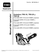 Toro TRX-16 Walk-Behind Trencher (22972) Manual de usuario