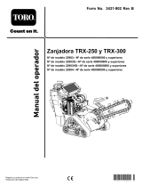 Toro TRX-300 Trencher Manual de usuario