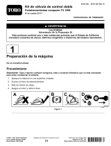 Toro Double Detent Valve Kit, TX 1000 Compact Tool Carrier Guía de instalación