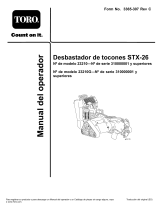 Toro STX-26 Stump Grinder Manual de usuario