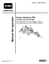 Toro P85 Vibratory Plow, RT600 Traction Unit Manual de usuario