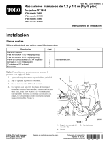 Toro 5ft Manual Crumber, RT1200 Trencher Guía de instalación