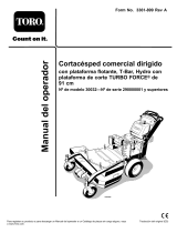 Toro Commercial Walk-Behind Mower, 15HP, T-Bar, Hydro Drive Manual de usuario
