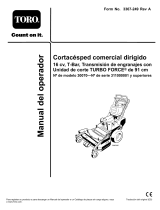 Toro Commercial Walk-Behind Mower, 16HP, T-Bar, Gear Drive Manual de usuario