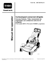 Toro Commercial Walk-Behind Mower, Floating Deck, T-Bar, Gear Drive Manual de usuario
