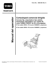 Toro Commercial Walk-Behind Mower, Fixed Deck, Pistol Grip, Hydro Drive Manual de usuario