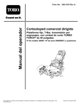 Toro Commercial Walk-Behind Mower, Fixed Deck, T-Bar, Gear Drive Manual de usuario