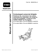Toro Commercial Walk-Behind Mower, Fixed Deck, Pistol Grip, Gear Drive Manual de usuario